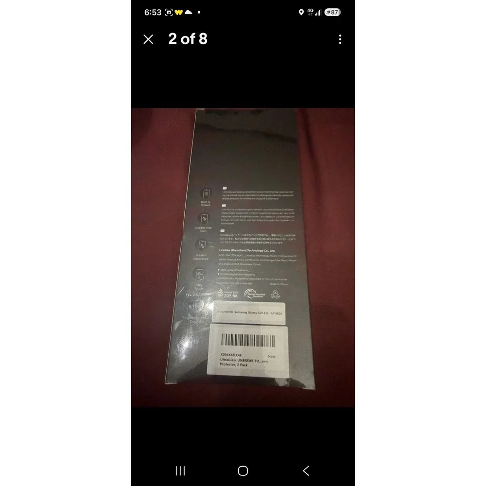 UltraGlass 2 Pack Privacy Screen Protector for Samsung Galaxy S26 6.9